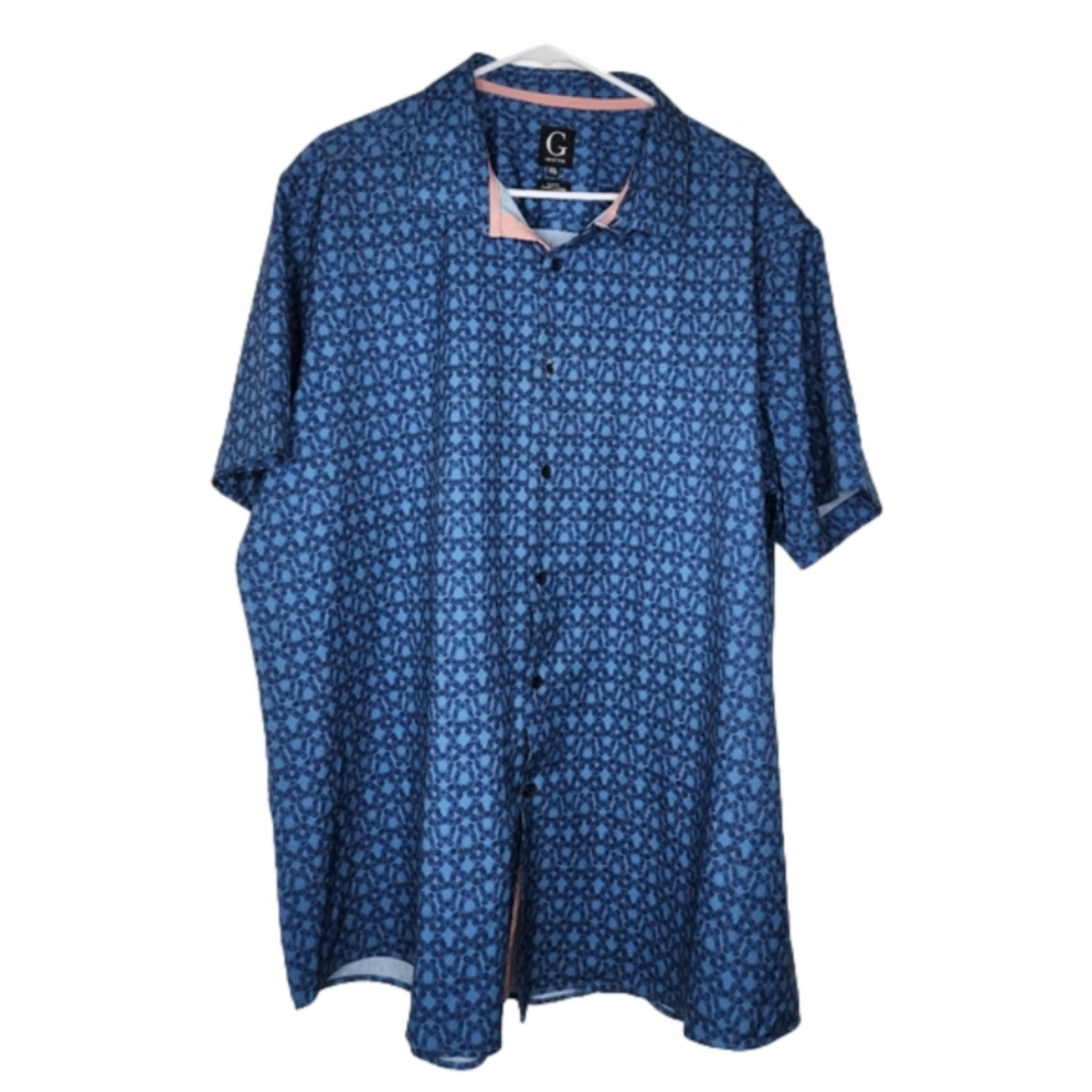 Grafton Men's Geometric Print XXL Slim Fit